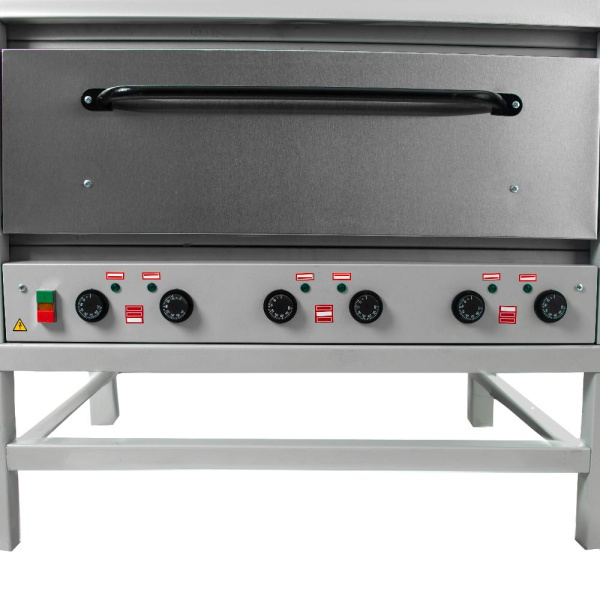 Хлебопекарная ярусная печь ХПЭ-500 (нерж.) в обрешетке